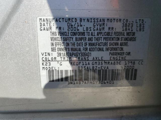 2016 NISSAN SENTRA S - 3N1AB7AP4GY306401