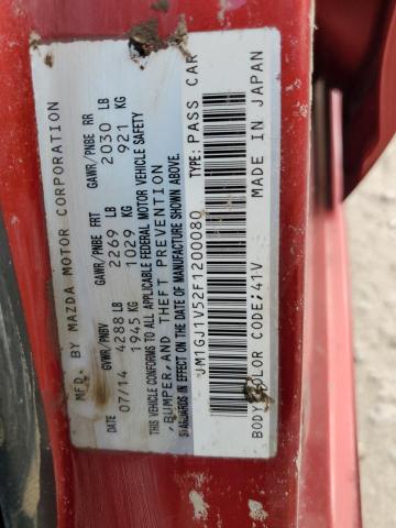 2015 MAZDA 6 TOURING - JM1GJ1V52F1200080