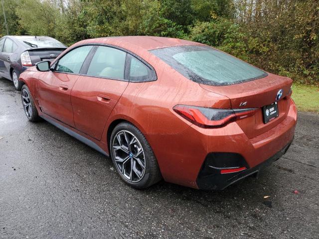 BMW I4 M50 2024 red  electric WBY33AW0XRFS82965 photo #3