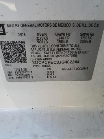 2018 CHEVROLET SILVERADO - 3GCPCPEC3JG462244