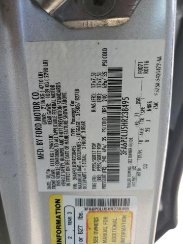 VIN 3FA6P0LU5HR238495 2017 Ford Fusion, Se Hybrid no.13