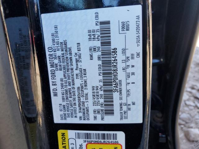 VIN 3FA6P0HD8JR264586 2018 Ford Fusion, SE no.13