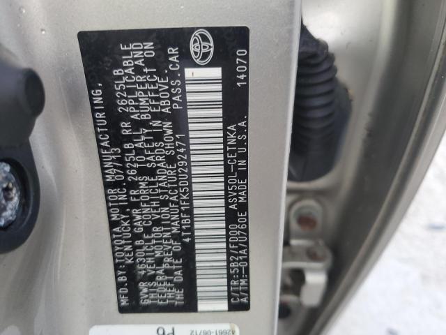 VIN 4T1BF1FK5DU292471 2013 Toyota Camry, L no.13