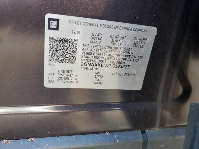 2020 CHEVROLET EQUINOX LT - 2GNAXKEV3L6193277