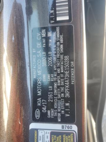 2017 KIA FORTE LX - 3KPFK4A73HE150288