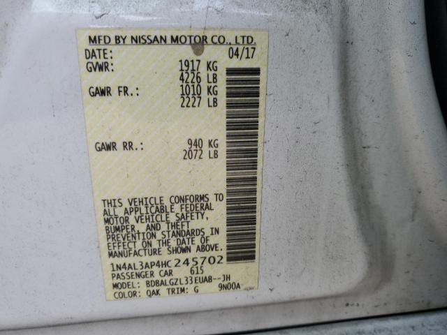 2017 NISSAN ALTIMA 2.5 - 1N4AL3AP4HC245702