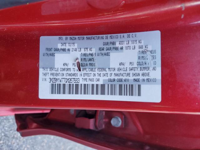 2016 MAZDA 3 TOURING - 3MZBM1W77GM267583