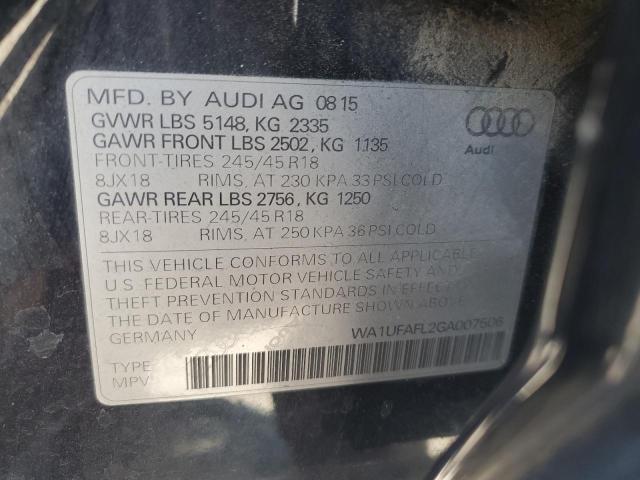 VIN WA1UFAFL2GA007506 2016 Audi A4, Premium Plus no.12