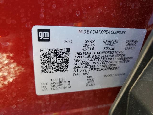 VIN KL77LJEP2SC006897 2025 CHEVROLET TRAX 2RS no.14