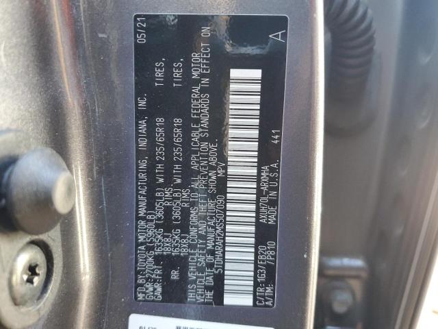 VIN 5TDHARAH2MS507090 2021 TOYOTA HIGHLANDER no.13