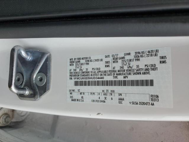 2017 FORD ESCAPE SE - 1FMCU0GD5HUD34440
