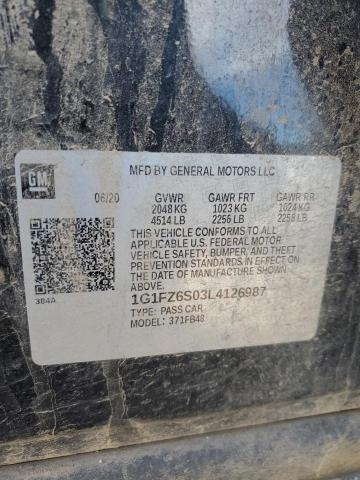 2020 CHEVROLET BOLT EV PR - 1G1FZ6S03L4126987