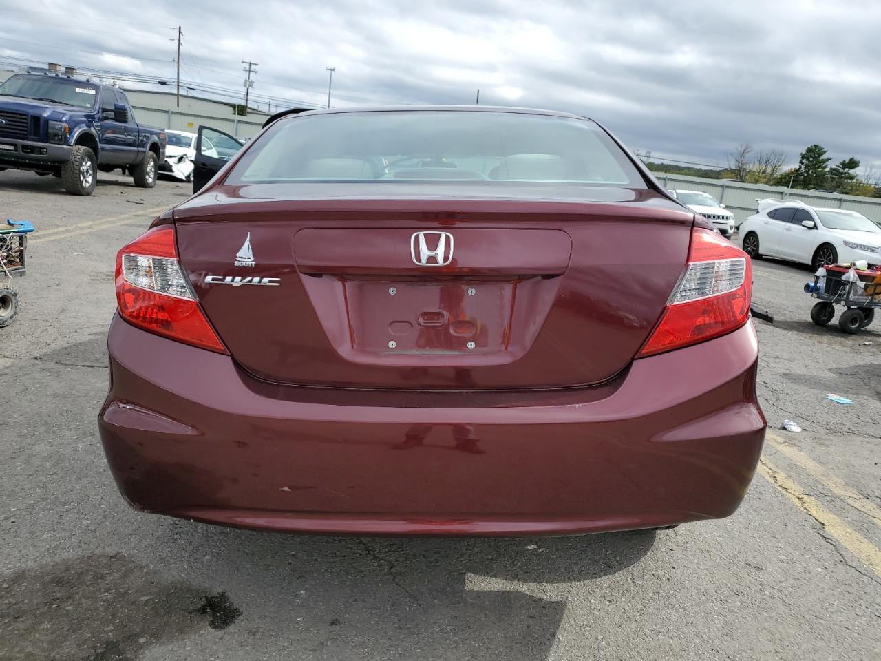 Lot #3033236833 2012 HONDA CIVIC LX