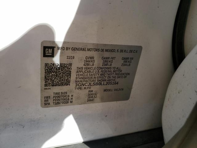 2020 CHEVROLET TRAX 1LT - 3GNCJLSB0LL205164