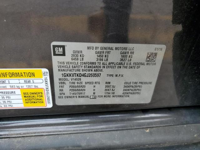 2016 GMC ACADIA DEN - 1GKKVTKD4GJ260597