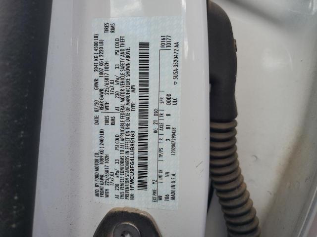 2020 FORD ESCAPE S - 1FMCU9F64LUB85163