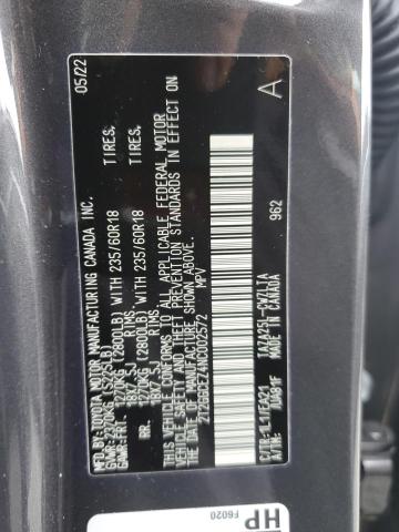 2022 LEXUS NX 350 2T2GGCEZ4NC002572