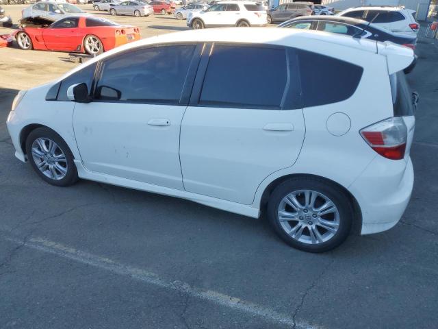 HONDA FIT SPORT 2009 white hatchbac gas JHMGE88419S005892 photo #3