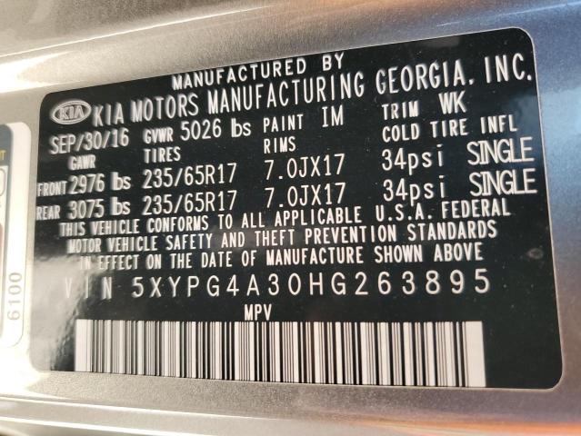 2017 KIA SORENTO LX - 5XYPG4A30HG263895