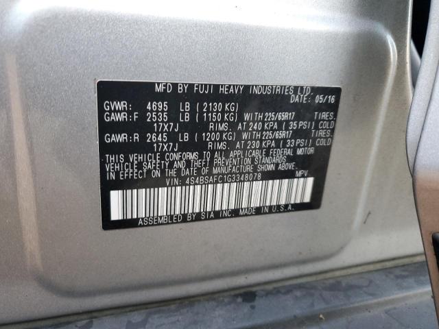 VIN 4S4BSAFC1G3348078 2016 Subaru Outback, 2.5I Pre... no.13