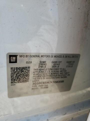 2019 CHEVROLET CRUZE LS - 3G1BC6SM7KS583089