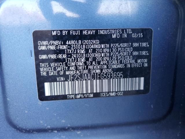 2015 SUBARU FORESTER 2 - JF2SJAAC1FG593695
