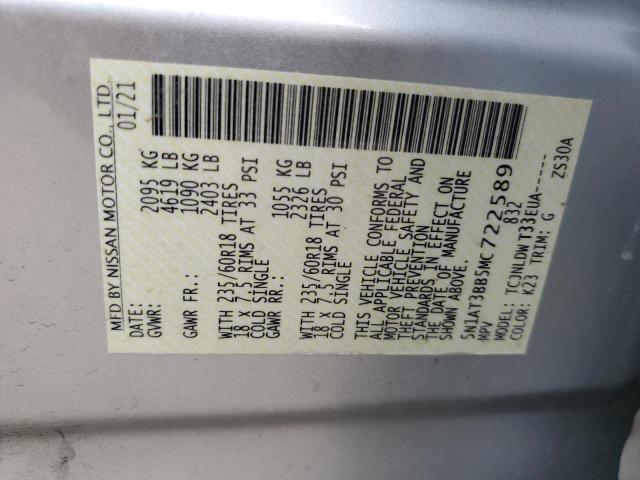 2021 NISSAN ROGUE SV - 5N1AT3BB5MC722589