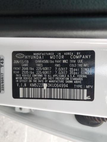 2019 HYUNDAI TUCSON SE - KM8J23A43KU064994