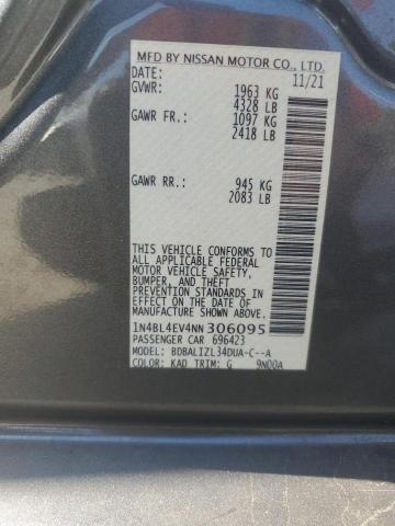 2022 NISSAN ALTIMA SL - 1N4BL4EV4NN306095
