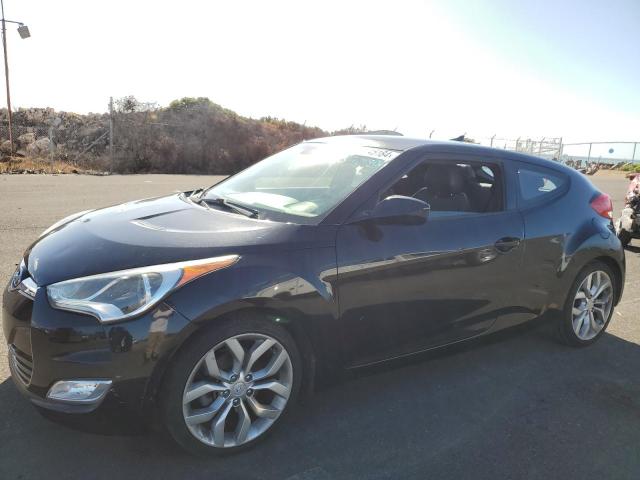 HYUNDAI VELOSTER 2013 black coupe 3d gas KMHTC6AD6DU158071 photo #1