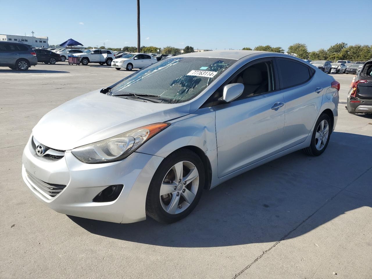 Lot #3030620098 2013 HYUNDAI ELANTRA GL