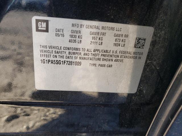 2015 CHEVROLET CRUZE LS - 1G1PA5SG1F7281009