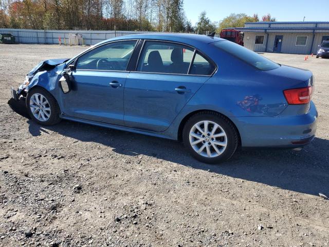 VOLKSWAGEN JETTA SE 2015 blue  gas 3VWD17AJ7FM286592 photo #3