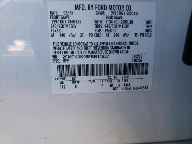 VIN 2FMTK3K95FBB11537 2015 FORD EDGE no.14