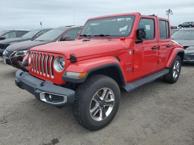 JEEP WRANGLER U 2018 red  gas 1C4HJXEG3JW103829 photo #1