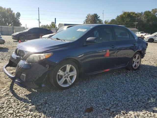 TOYOTA COROLLA BA 2013 blue  gas 5YFBU4EE2DP116689 photo #1