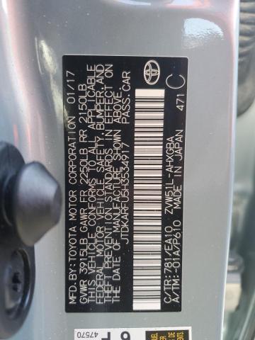 2017 TOYOTA PRIUS - JTDKARFU5H3534917