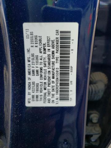 VIN 1HGCR2F83DA150813 2013 Honda Accord, Exl no.12