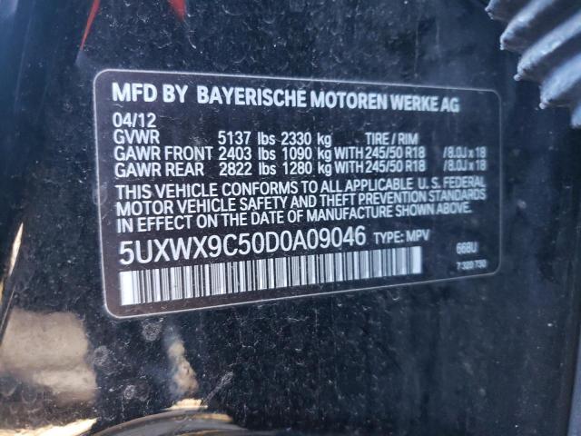 VIN 5UXWX9C50D0A09046 2013 BMW X3 no.13