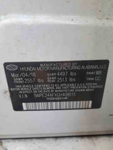 2016 HYUNDAI SONATA SE - 5NPE24AFXGH408111