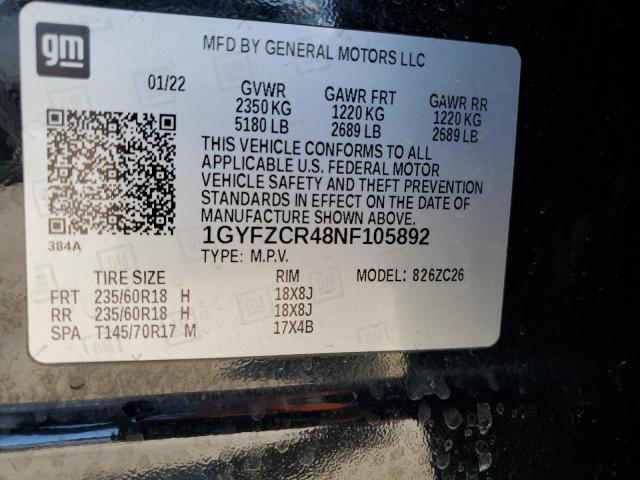 2022 CADILLAC XT4 PREMIU - 1GYFZCR48NF105892