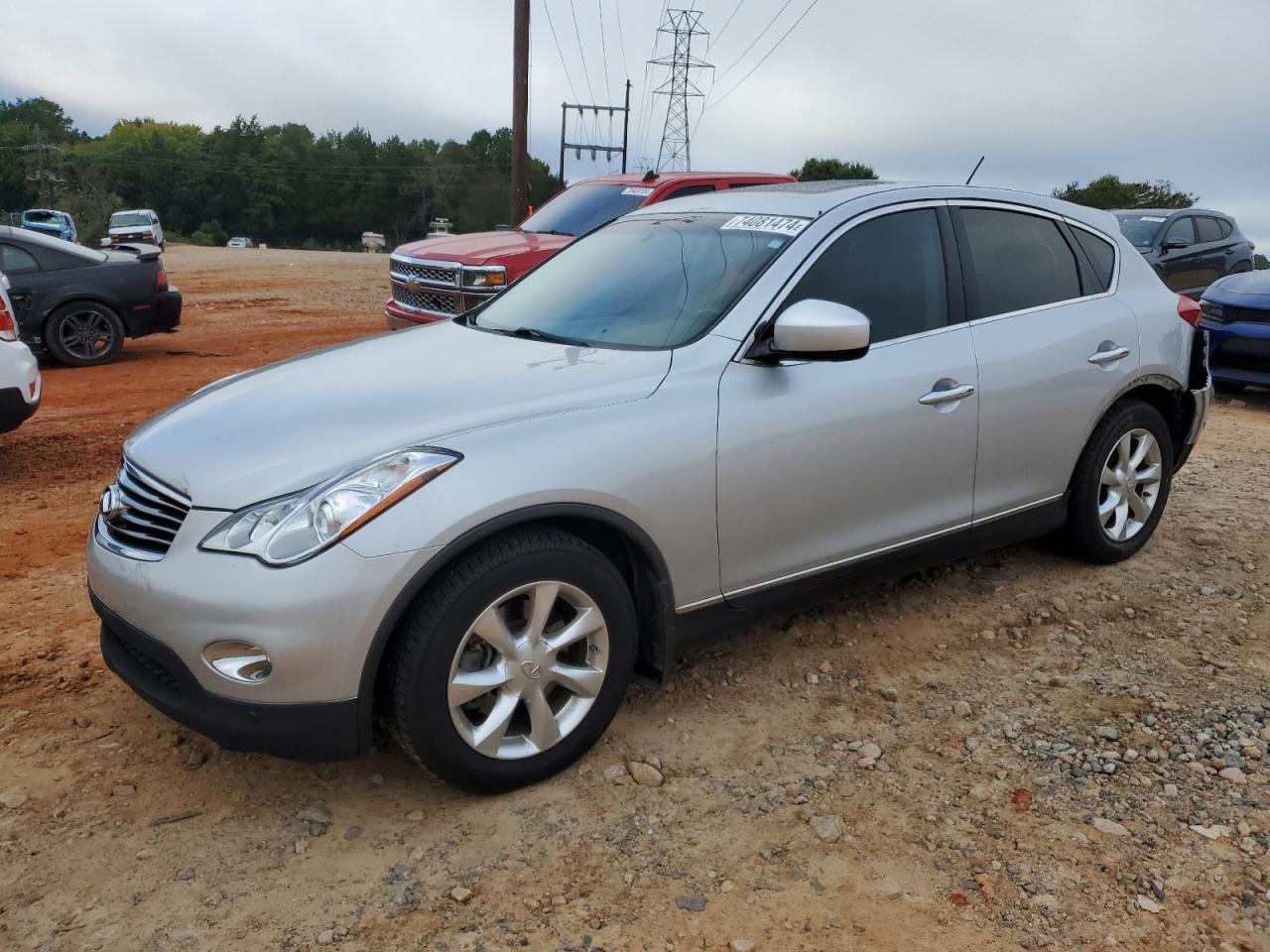 INFINITI EX35 BASE 2010 silver  gas JN1AJ0HP9AM701748 photo #1