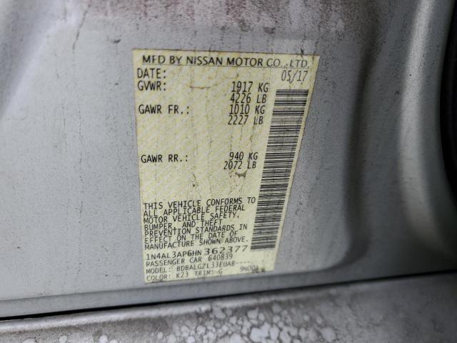 2017 NISSAN ALTIMA 2.5 - 1N4AL3AP6HN362377