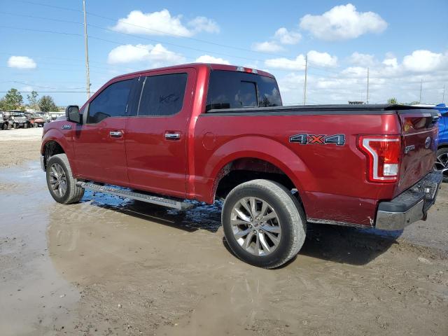 FORD F150 SUPER 2017 burgundy  gas 1FTEW1EF3HKC95120 photo #3