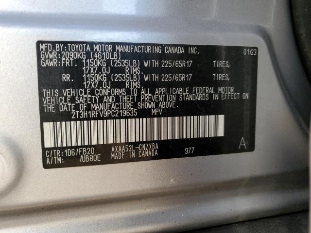 2023 TOYOTA RAV4 LE - 2T3H1RFV9PC219635