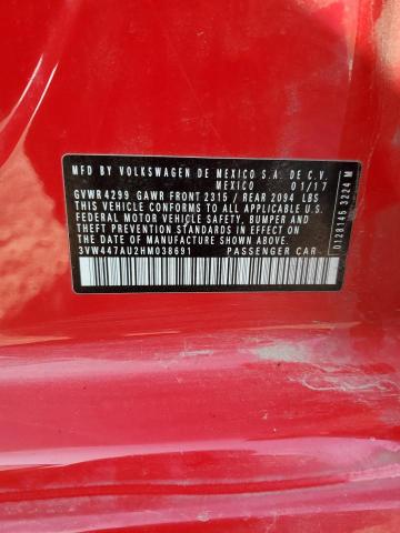 2017 VOLKSWAGEN GTI S/SE - 3VW447AU2HM038691