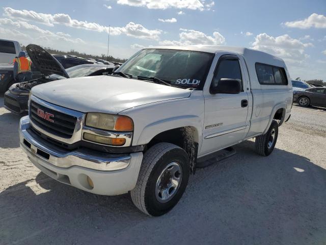 GMC SIERRA C25 2006 white pickup gas 1GTHC24U46E100066 photo #1