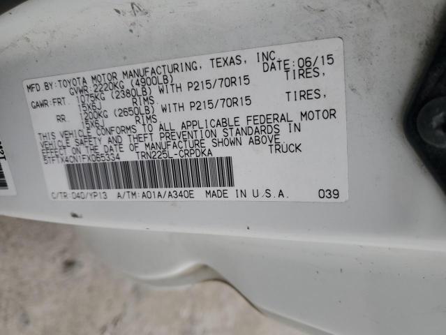 VIN 5TFTX4CN1FX065334 2015 Toyota Tacoma, Access Cab no.12