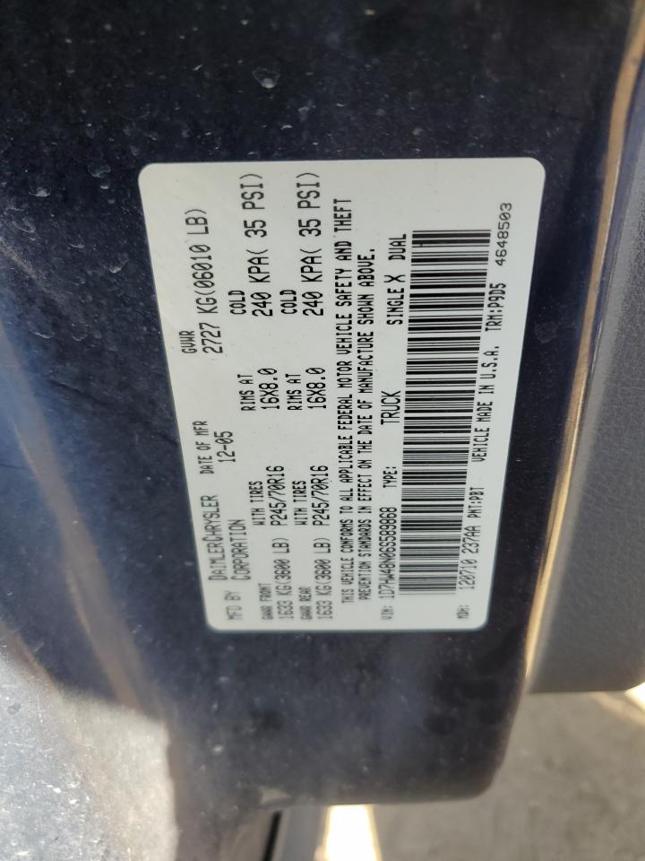 Lot #2960316753 2006 DODGE DAKOTA QUA