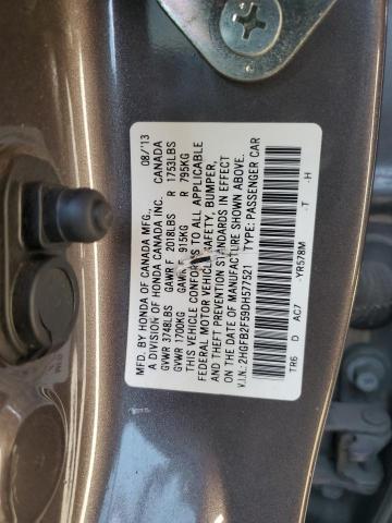 VIN 2HGFB2F59DH577521 2013 HONDA CIVIC no.13